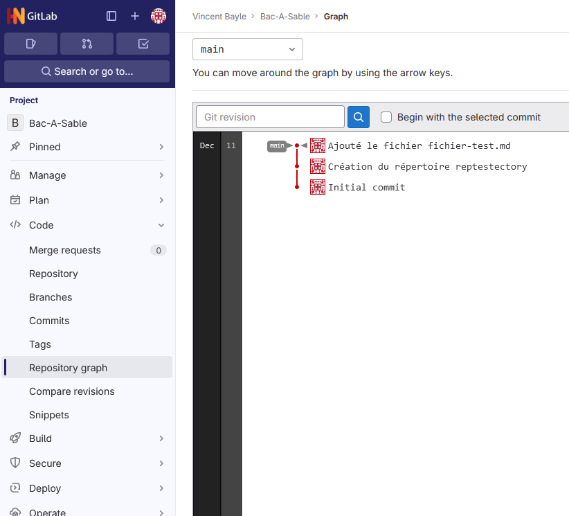 Vue sous forme de graphe